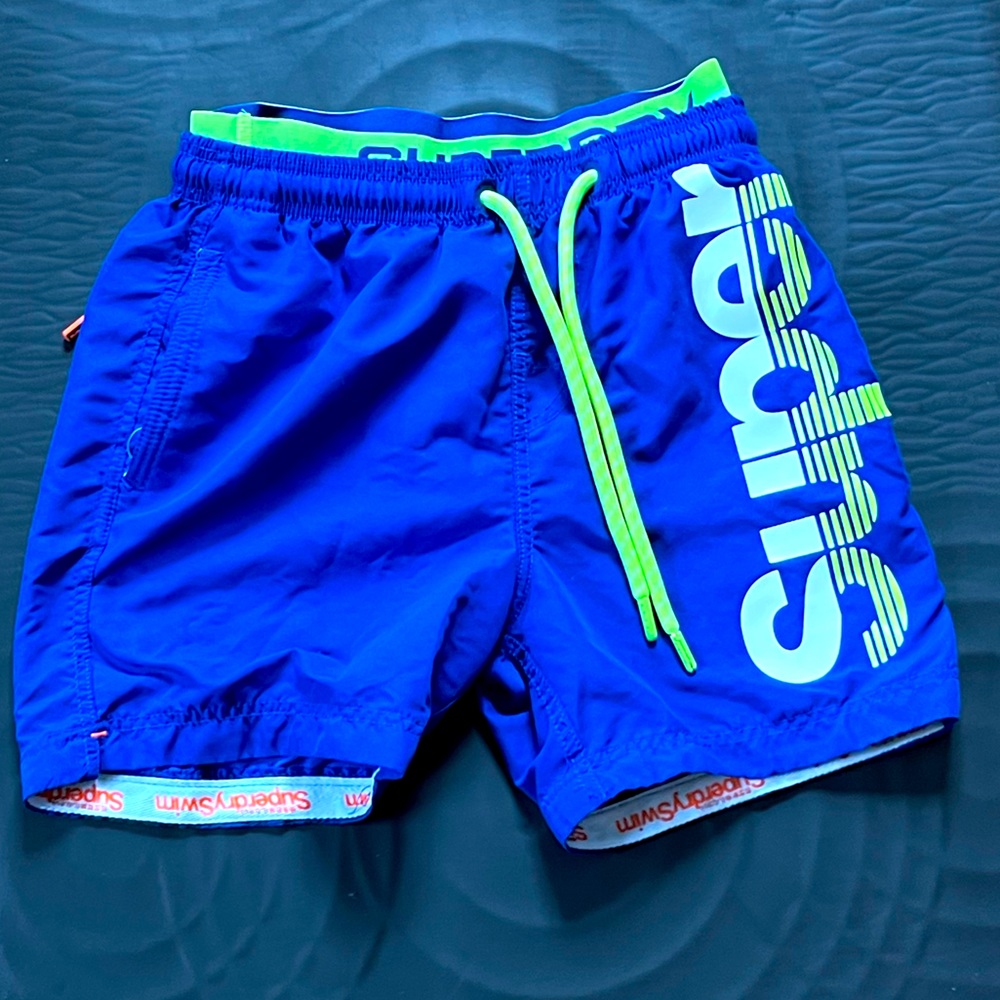 superdry men’s bathing suit medium